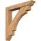Ekena Millwork Merced Traditional Smooth Bracket w/ Offset Brace, Western Red Cedar, 5 1/2"W x 32"D x 32"H BKT0604X32X32MRC01SWR - alternate 1